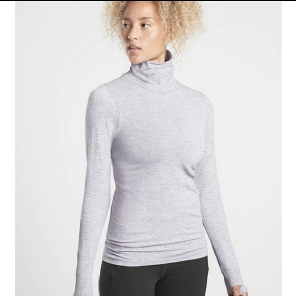 Athleta Tops Athleta Flurry Seamless Turtleneck Longsleeve Poshmark
